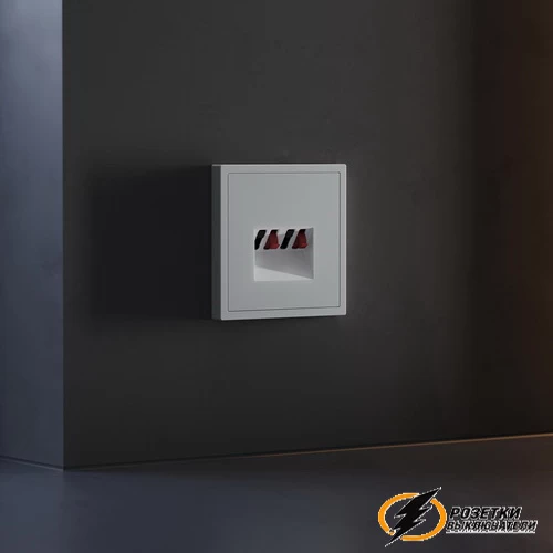Накладка аудио розетки Voltum S70 серая VLS001515