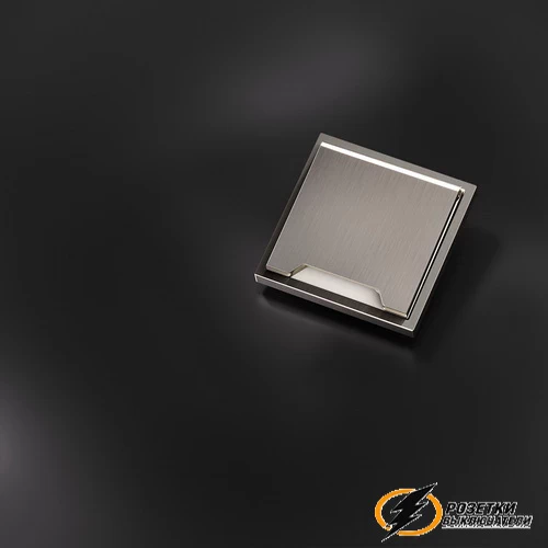 Накладка розетки с крышкой IP40 Voltum S70 Metal никель VLSM000810