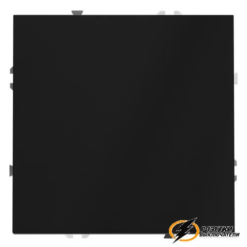 Выключатель одноклавишный Voltum S70 черный VLS010107