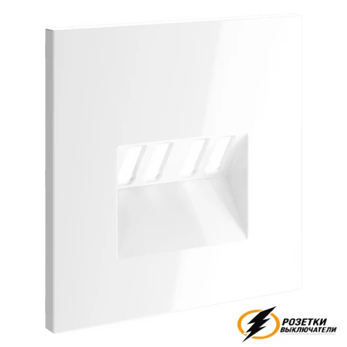 Накладка аудио розетки Voltum S70 белая глянцевая VLS001500