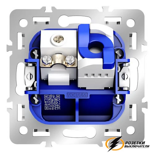 Механизм телевизионной+интернет розетки Voltum S70 VLS0607M