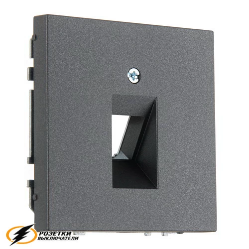 Накладка для HDMI, TV, RJ45 - 1 механизм Liregus Modern антрацит