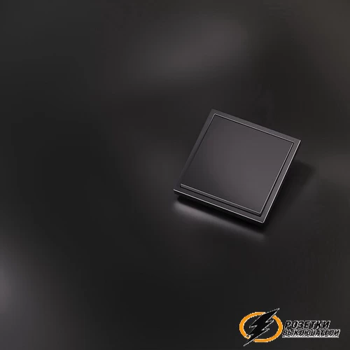 Накладка выключателя одноклавишного Voltum S70 Metal антрацит VLSM000111