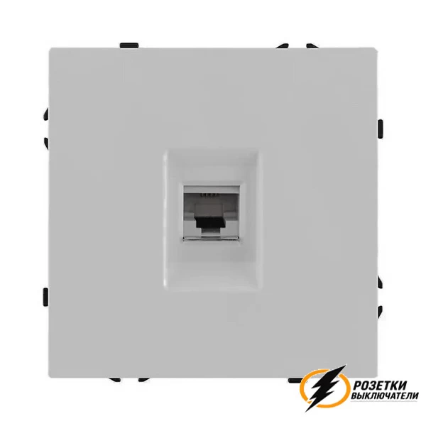 Розетка телефонная rj11 Brionilux Z жемчуг матовая