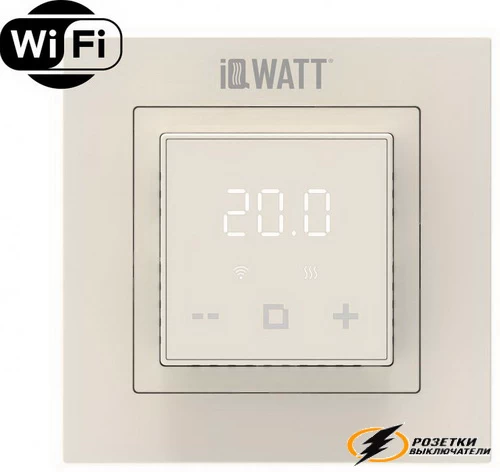 IQ Watt терморегулятор программируемый с WI-FI бежевый