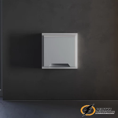 Накладка розетки с крышкой IP40 Voltum S70 серая VLS000815