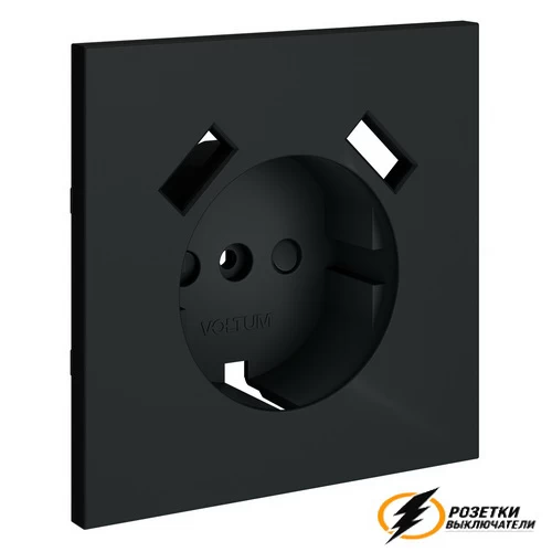 Накладка розетки зарядки тип А+А Voltum S70 графит VLS000906