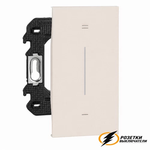 Диммер проходной кнопочный LED 0-150 Вт, 110-240 Вт Living Now песочный