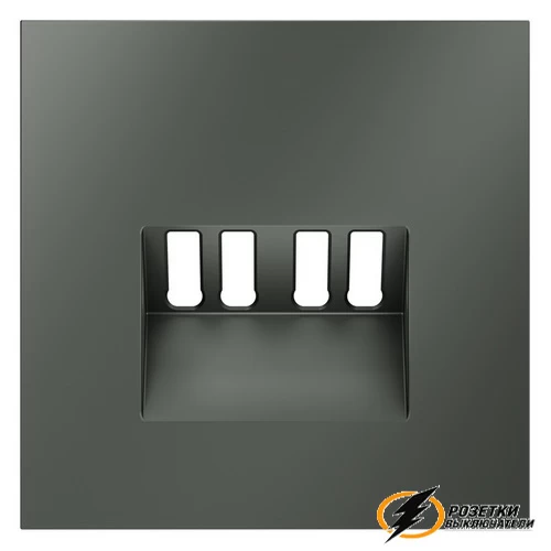 Накладка аудио розетки Voltum S70 титан VLS001505