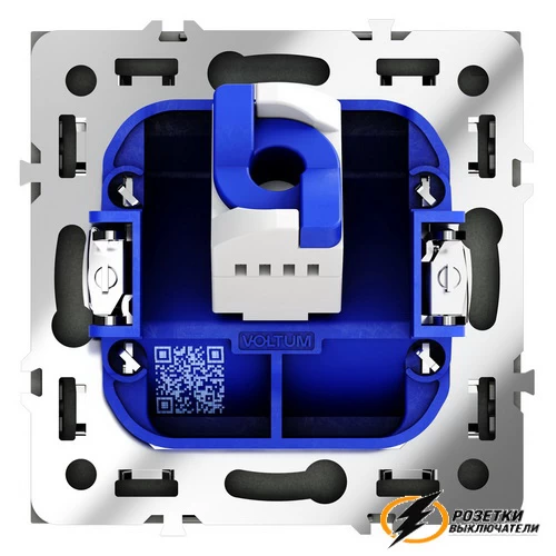 Розетка компьютерная rj45 rj45 cat 6 Voltum S70 графит VLS060106