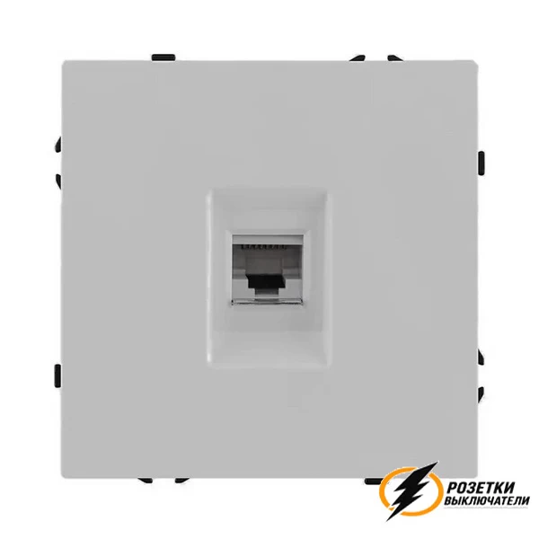 Розетка компьютерная rj45 cat 6 Brionilux Z жемчуг матовая