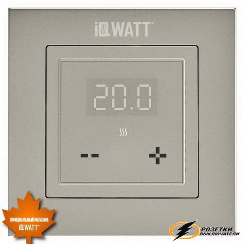 IQ Watt терморегулятор электронный шампань