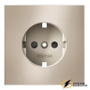 Накладка розетки со шторками Voltum S70 Metal платина VLSM000709