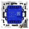 Выключатель проходной двухклавишный с подсветкой Voltum S70 графит VLS020406