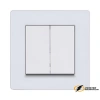 Рамка пластиковая 1 местная Kollinger Eleganz Acryl белая