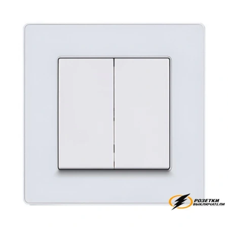 Рамка пластиковая 1 местная Kollinger Eleganz Acryl белая