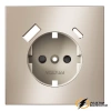 Накладка розетки зарядки тип А+C Voltum S70 Metal платина VLSM001009