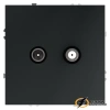 ТВ спутниковая розетка Voltum S70 графит VLS060406
