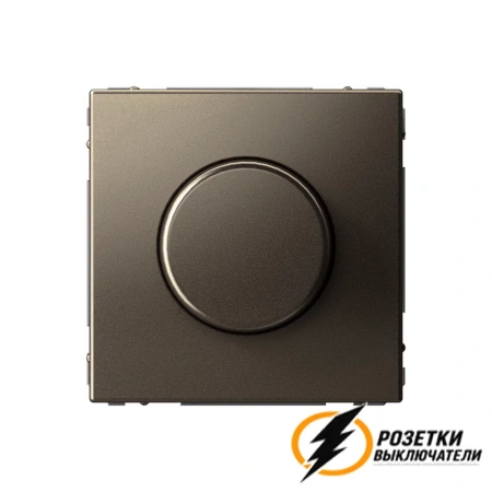 Диммер поворотно-нажимной LED 3-150 Вт, 10-400 Вт ArtGallery мокко