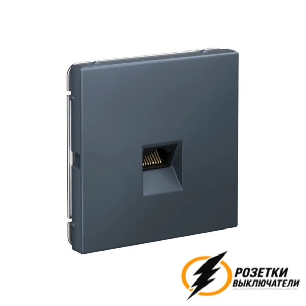 Компьютерная розетка rj45 UTP cat 5e ArtGallery грифель