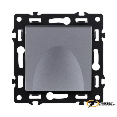Розетка с крышкой ip41 16а 250в Kollinger Asthetik серая