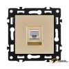 Розетка компьютерная rj45 cat 6 Kollinger Asthetik золото