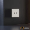 Накладка телевизионной розетки Voltum S70 хлопок VLS001612