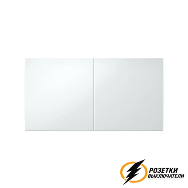 Розетка двойная с крышкой 10а 250в AtlasDesign белая