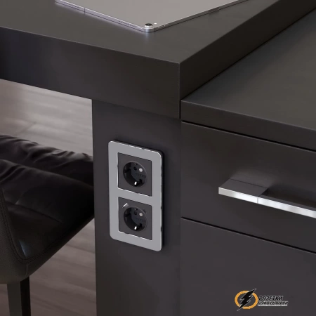 Рамка металлическая 2 местная Werkel Platinum алюминий