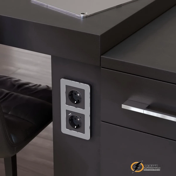 Рамка металлическая 2 местная Werkel Platinum алюминий
