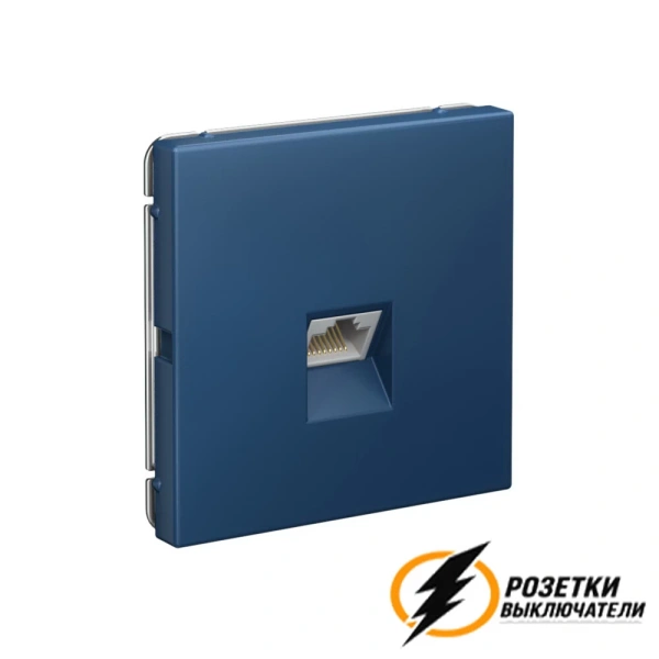 Компьютерная розетка rj45 UTP cat 6 ArtGallery аквамарин