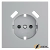 Накладка розетки зарядки тип А+А Voltum S70 серая VLS000915