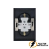 Розетка двойная с заземлением 10а 250в AtlasDesign грифель