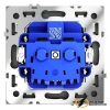 Розетка с заземлением 16а 250в Voltum S70 титан VLS040105