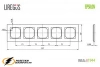 Рамка пластиковая 5 местная Liregus Epsilon Classic антрацит