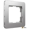 Рамка металлическая 1 местная Werkel Platinum алюминий
