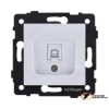 Розетка компьютерная rj45 cat 5e Kollinger Aspekt белая