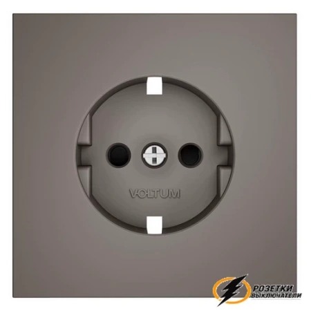 Накладка розетки со шторками Voltum S70 капучино VLS000713