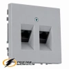 Розетка компьютерная rj45 двойная cat 6 Liregus Modern серая