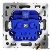 Розетка с крышкой ip40 16а 250в Voltum S70 черный VLS040307