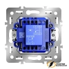 Перекрестный одноклавишный выключатель Voltum S70 Metal латунь VLSM000109+VLS0105M
