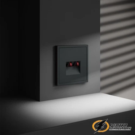Аудио розетка Voltum S70 графит VLS060306