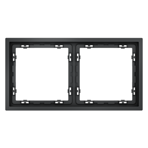 Рамка 2 местная Voltum S70 графит VLS100206