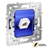 Розетка компьютерная rj45 rj45 cat 6 Voltum S70 хлопок VLS001313+VLS0601M