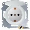 Розетка с крышкой ip44 16а 250в OneKey белая