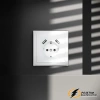 Розетка с USB зарядкой 2 порта, А 3,2 mA Voltum S70 белая глянцевая VLS040400