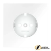 Накладка розетки с заземлением Voltum S70 белая матовая VLS000601
