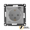 Розетка с прозрачной крышкой ip44 16а 250в AtlasDesign белая