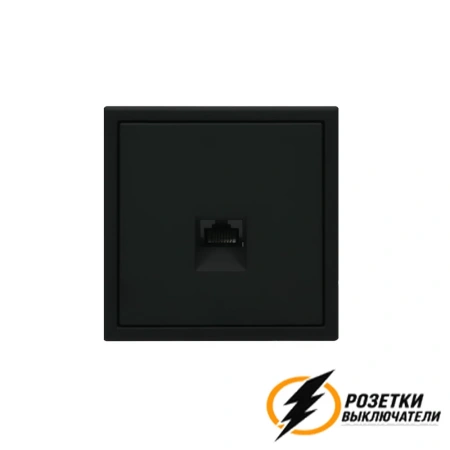 Компьютерная розетка rj45 UTP cat 5e ArtGallery карбон