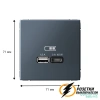 Зарядка USB 2 порта тип А-С 3000 mA ArtGallery грифель